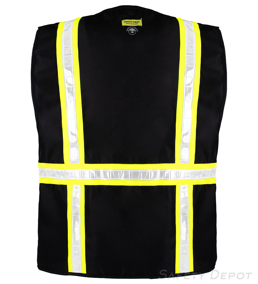 8038ABlack MultiPocket Vest
